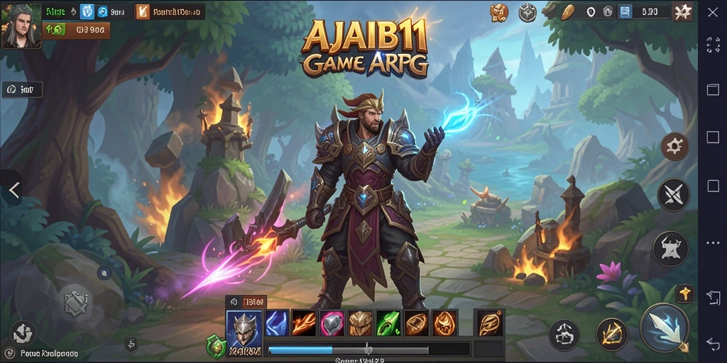 Tangkapan layar epik dari gameplay AJAIB11 yang menampilkan pertempuran seru.