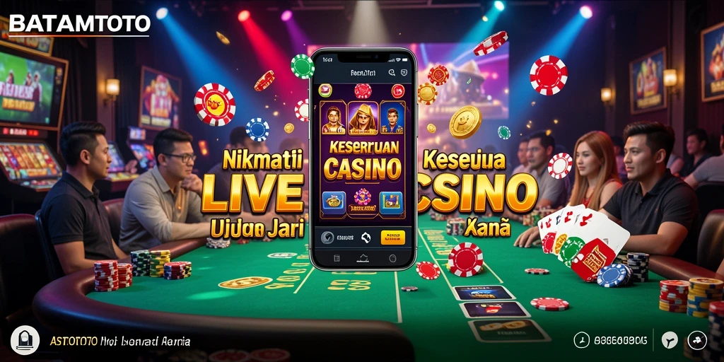 Screenshot gameplay Live Casino yang menegangkan di BATAMTOTO.