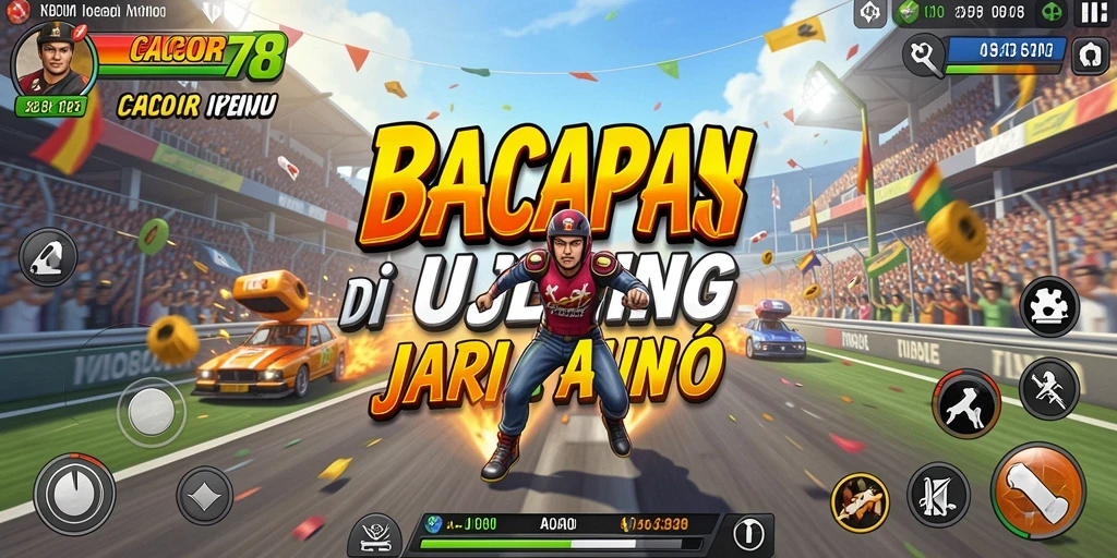 Tampilan menakjubkan gameplay balap di CACOR78.