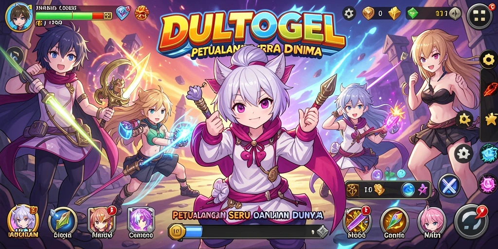 Tampilan gameplay DULTOGEL yang memukau dan interaktif.