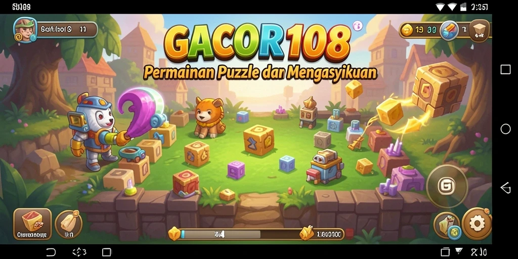 Screenshot utama GACOR108 menampilkan gameplay Puzzle yang seru dan menarik.