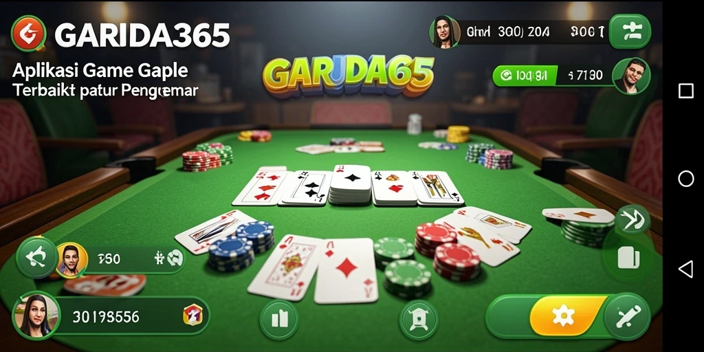 Screenshot gameplay Gaple yang menarik dan seru.