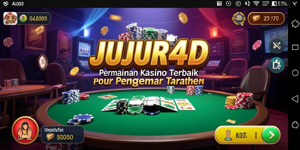 Tampilan screenshot JUJUR4D menunjukkan keseruan permainan Kasino.