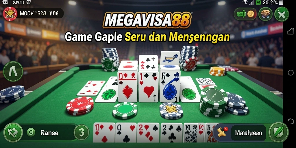 Gameplay seru MEGAVISA88 dari permainan Gaple yang menyenangkan.