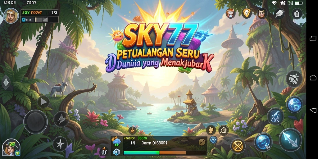 Tangkapan layar menampilkan gameplay menakjubkan dari SKY77.